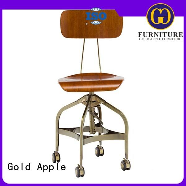 Gold Apple plywood wood and metal counter stools elegant for kitchen