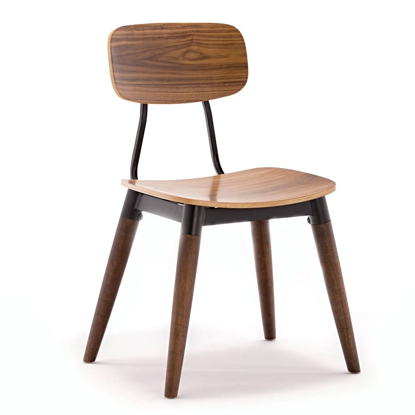 Gold Apple Cafe Furniture Plywood Coffee Shop Copine Wooden Chairs GA2001C image108