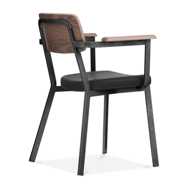 Gold Apple PVC Leather Strong Wooden Back Upholstered Armchair GA3001BC-45STP Upholstered Chairs image40