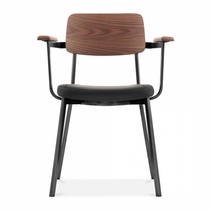 Gold Apple Comfortable Cafe Dining Arm Chair With Cushion GA3001CP Metal Dining Chairs image105