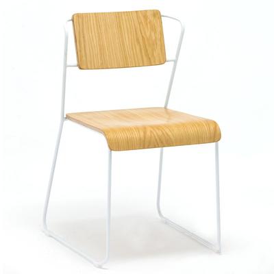 Cheap Ash Veneer Plywood Cafe Stacking Chair GA3601C