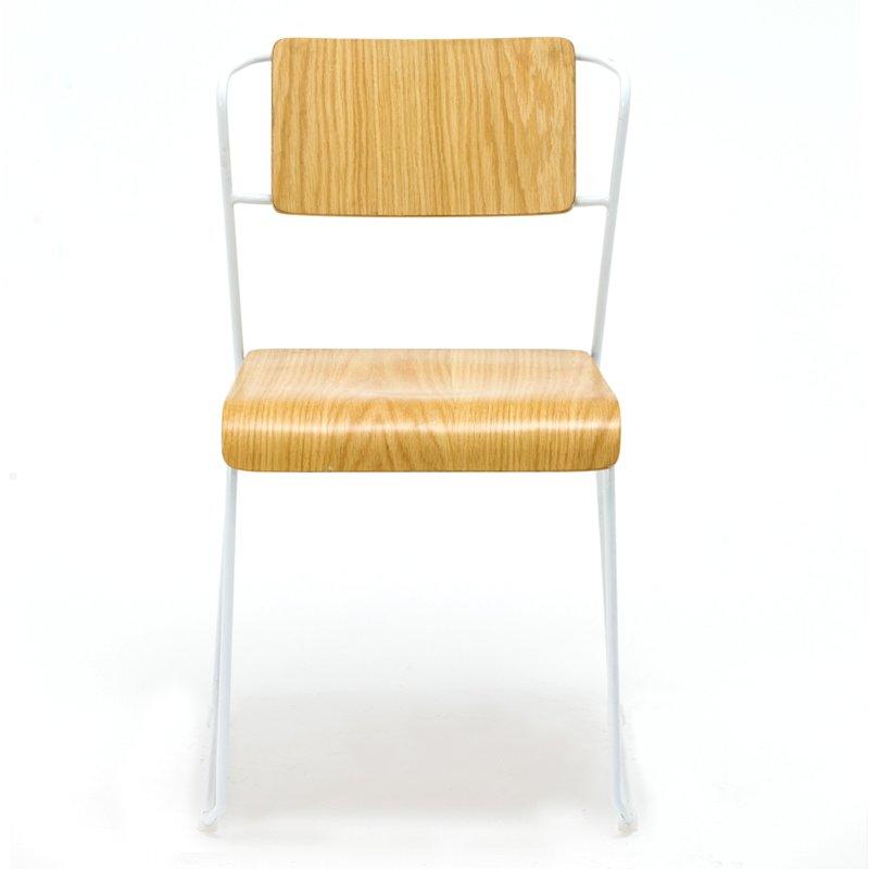 Stacking Restaurant Chair With Bent Plywood Seat And Back GA3601C-45STW