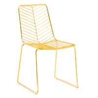Replica Gold Color Lievore Altherr Molina Leaf Wire Chairs GA2204C