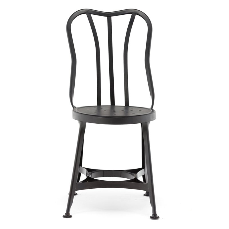 Gold Apple Industrial Style Metal Vintage Chair With High Back GA404C Metal Dining Chairs image87