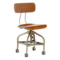 Triumph plywood swivel Antique metal bar stools industrial / Vintage Toledo Metal High Bar chairs GA402C-45STW