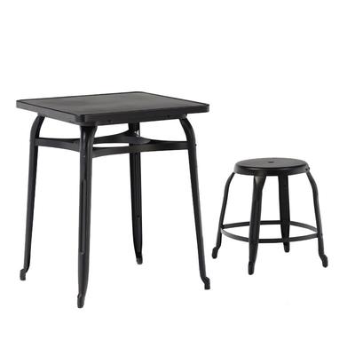 Modern Restaurant Tables and Chairs Square Coffee and End Table Set GA301SET