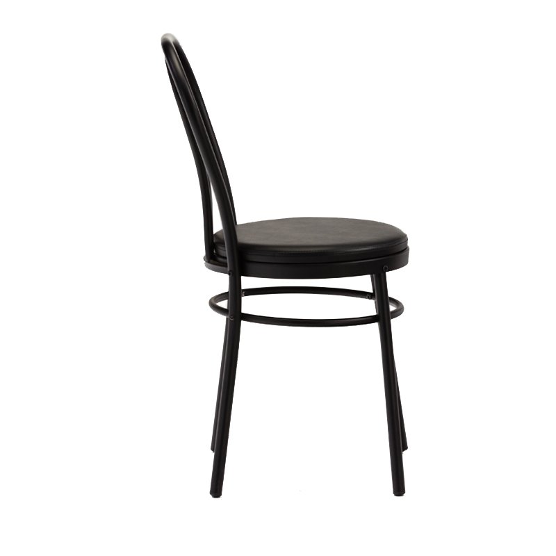 Find Modern Black Metal Dining Chairs With Pvc Cushion Ga901c 45stp