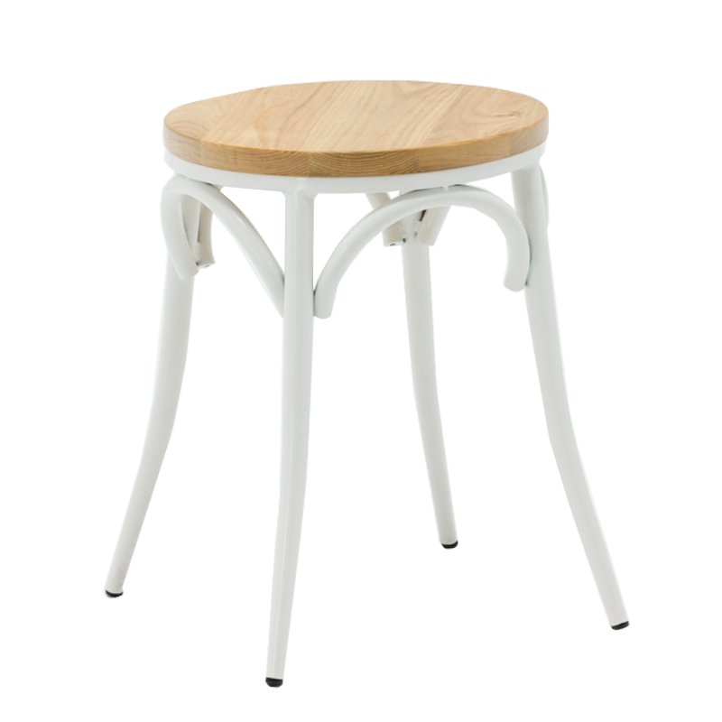 Replicate metal bentwood bar stool with timber seat GA901ST-45STW