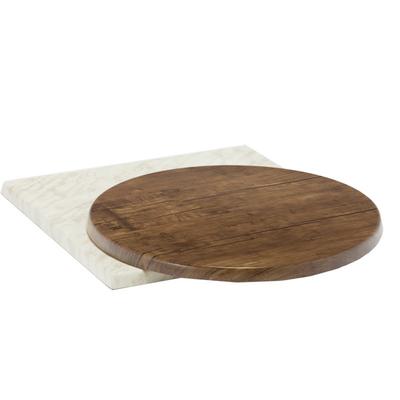 Restaurant Furniture resin table top with wood grain GA50TT