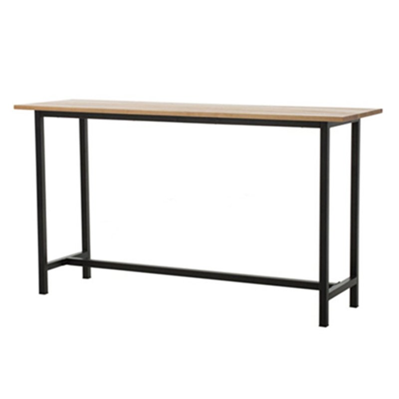 High Quality Steel Bar Table With Wooden Top GA602BT