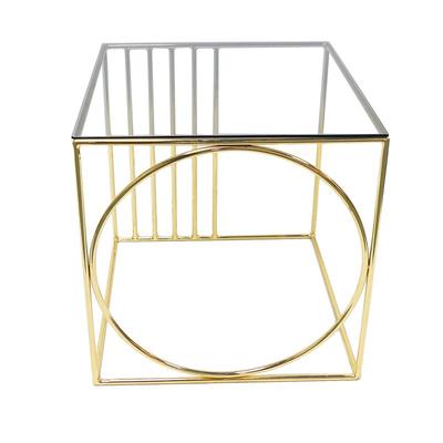 Plating Gold Glass Coffee Table End Table GA3001T