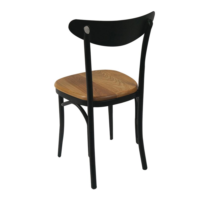 Gold Apple Wood Cafe Chair New Design Wooden Dining Chair GA1301C Wooden Chairs image22