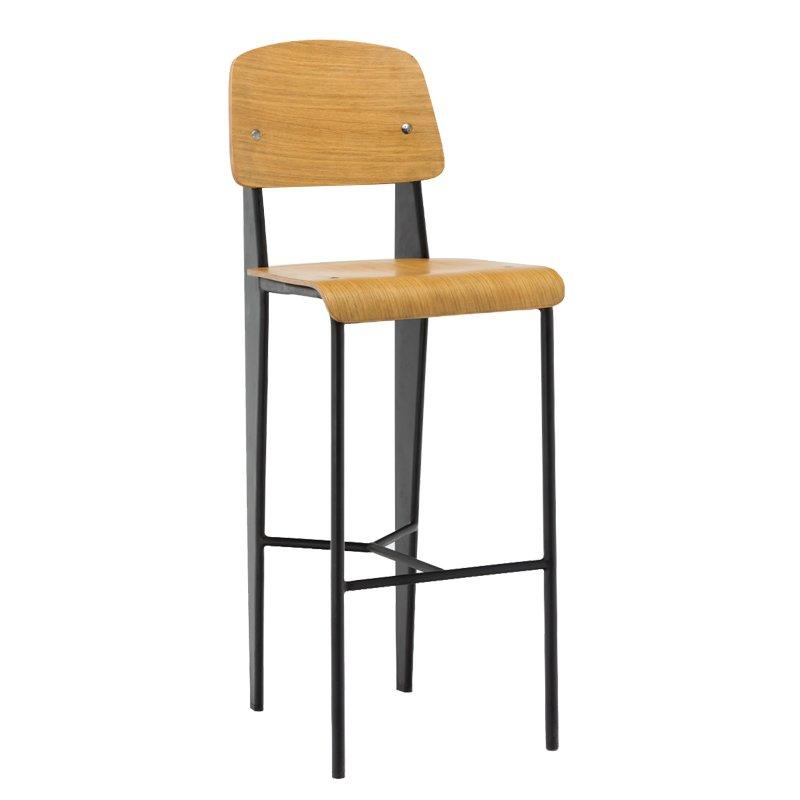 Factory supply industrial Navi high barstools with backrest GA1701C-75STW