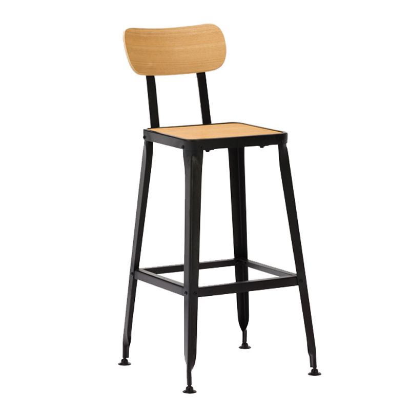 Wooden Bar Stool Chairs with Backs Elegant Bar Stools GA501C-75STPW