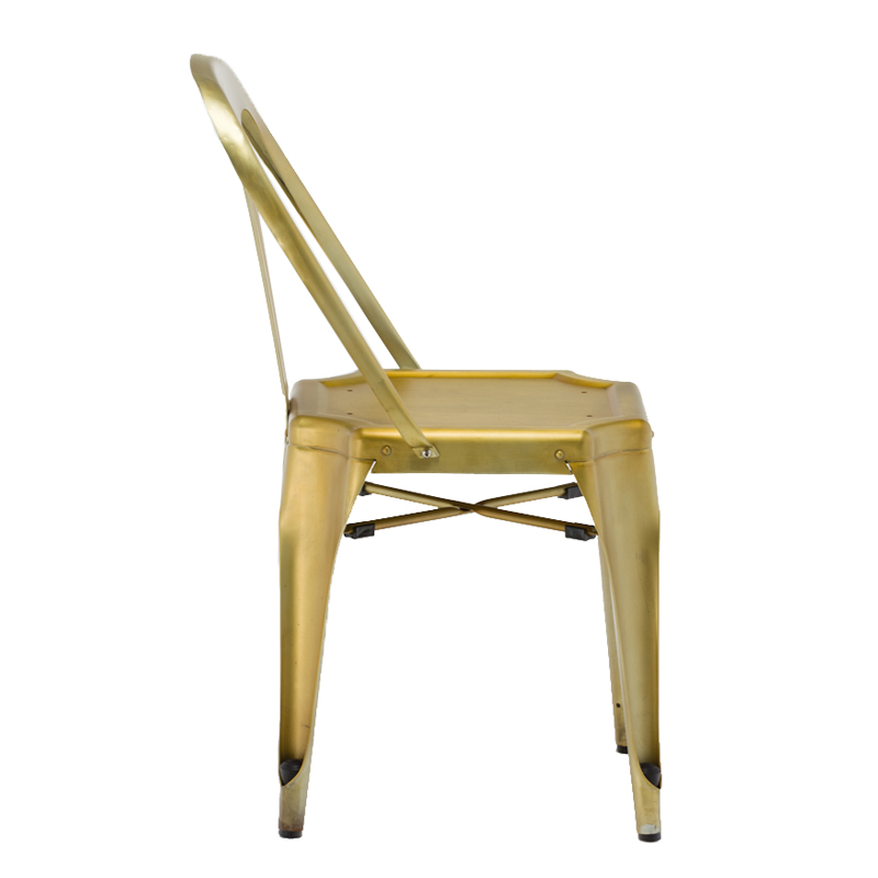 Gold Apple Wooden Cafe Furniture Metal and Wood Dining Chair GA2101C-45STW Wooden Chairs image25