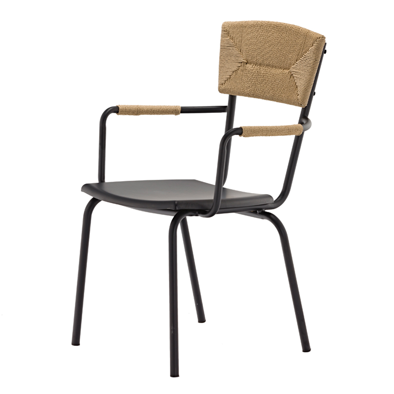 Gold Apple Outdoor Furniture Metal Wicker Chair With Arm GA2801C Metal Dining Chairs image88