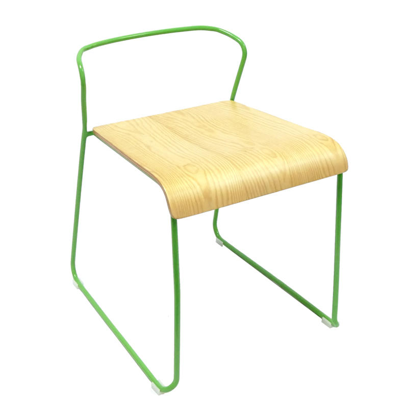High Quality Wooden Stool Chair with Steel Legs GA3601BC-45STW