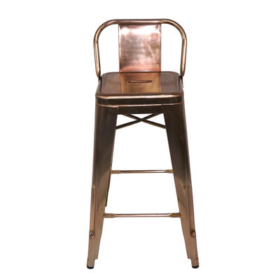 Outdoor Industrial High Stools With Low Back GA201BC-75ST