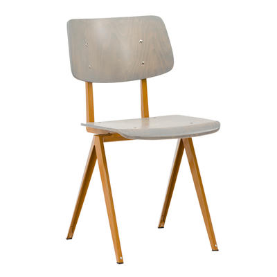 Comfortable High Curved Back Plywood Cafe Chair