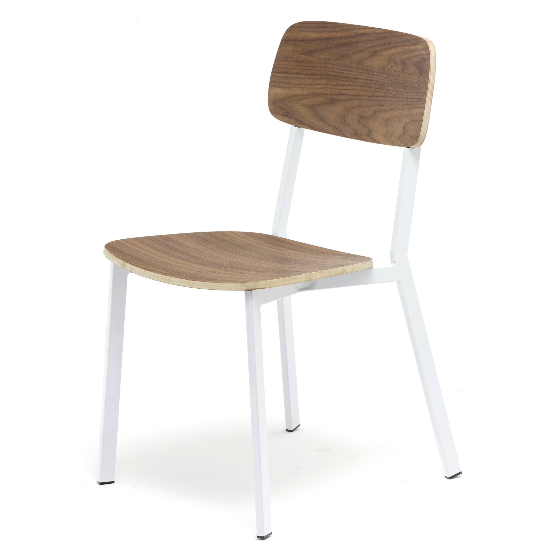 Stackable Plywood Veneer Metal chair