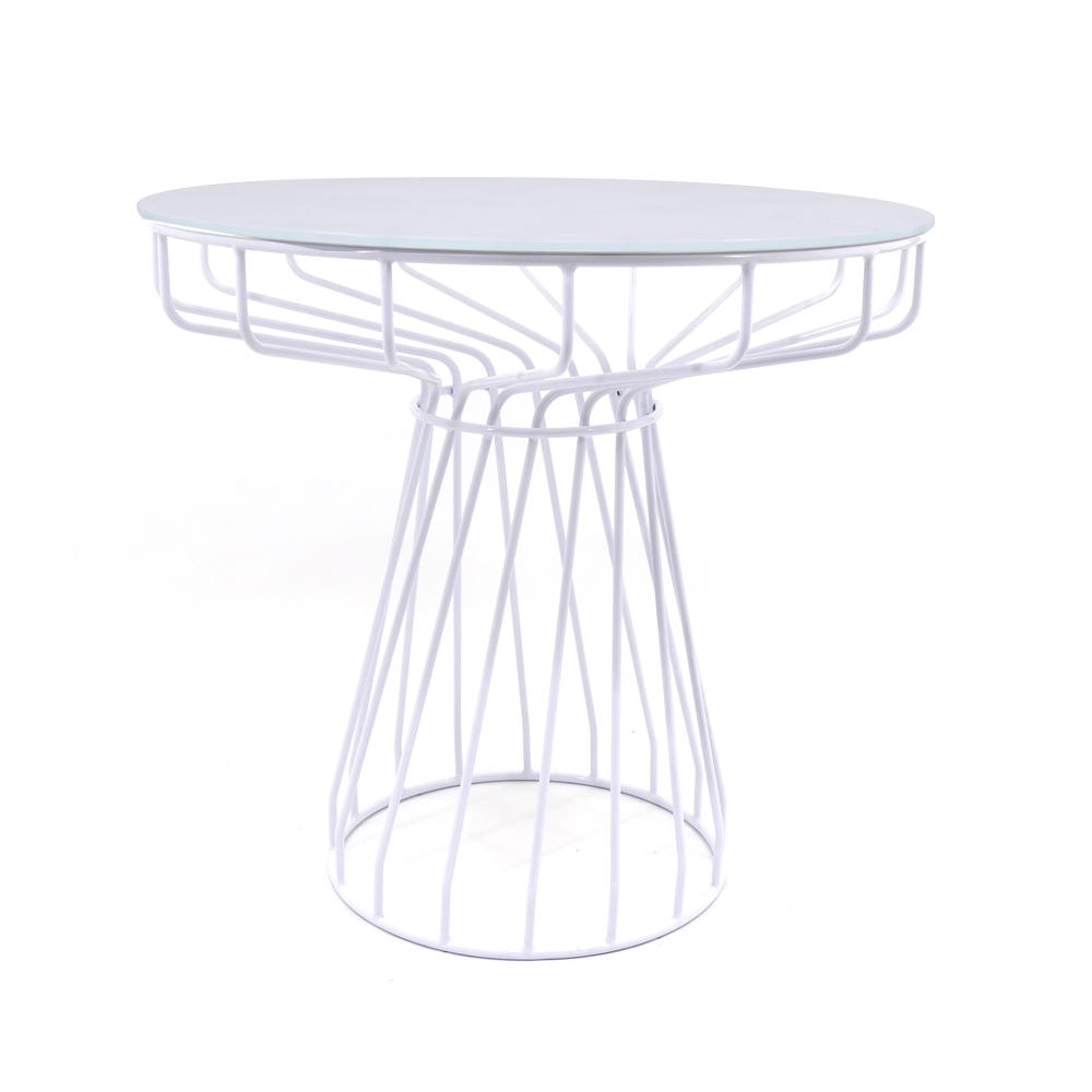 Metal Table with Tempered Glass Table Top GA2210T