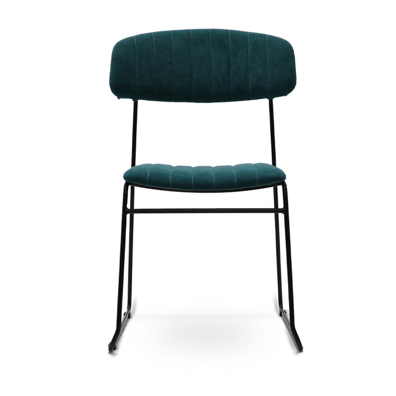 Velvet Fabric Stackable Dinning Chair