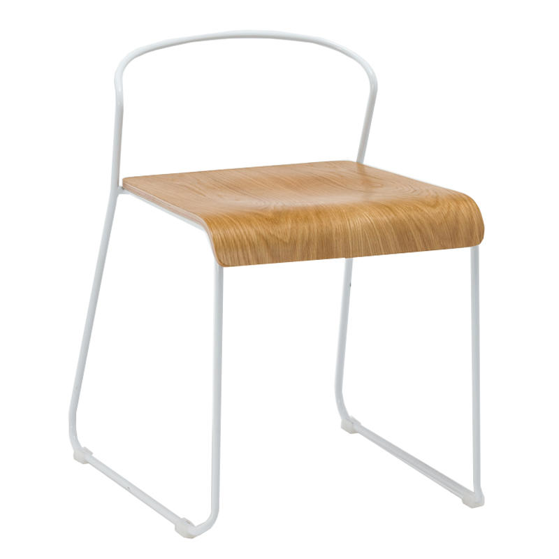High Quality Wooden Stool Chair with Steel Legs GA3601BC-45STW