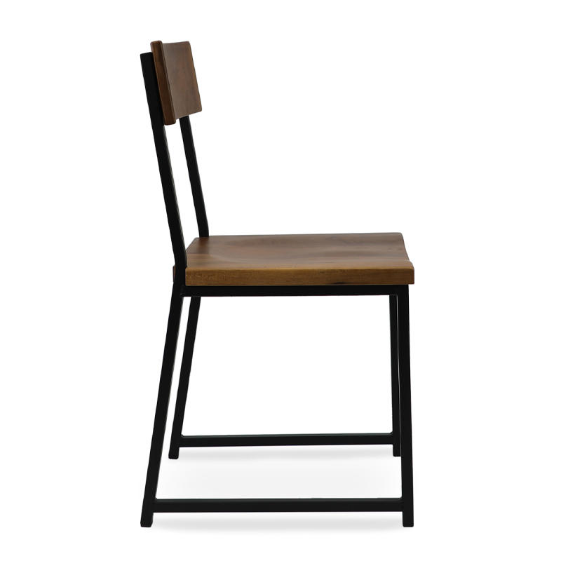 Metal Chairs with Concave Wood Seat GA5201C-45STW