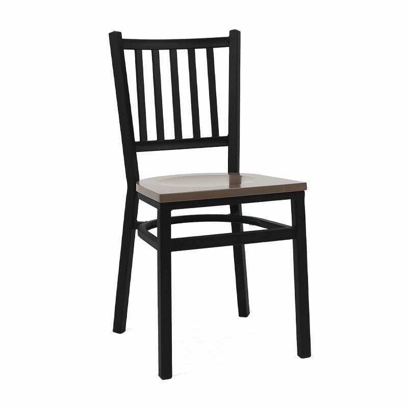 Stacking Chairs with Concave Wood Seat GA2112C-45STW