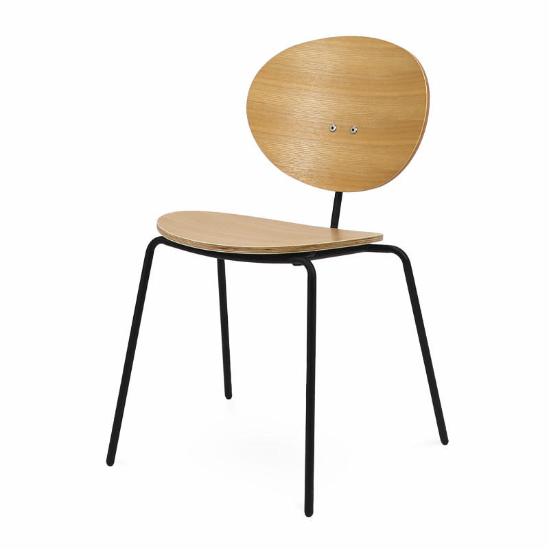 New Design Popular Nordic Style Chair Stackable with Plywood Seat and Back GA2113C-45STW