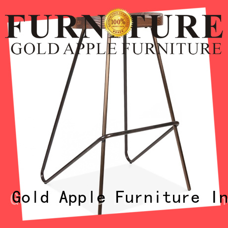 Gold Apple vintage wooden breakfast bar stools elegant for kitchen