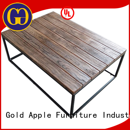 Gold Apple round coffee tables for sale custom for coffee shop