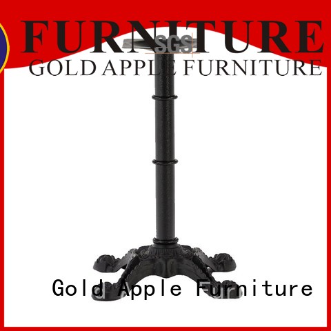 Gold Apple powder coating metal pedestal table base personalized for bistro
