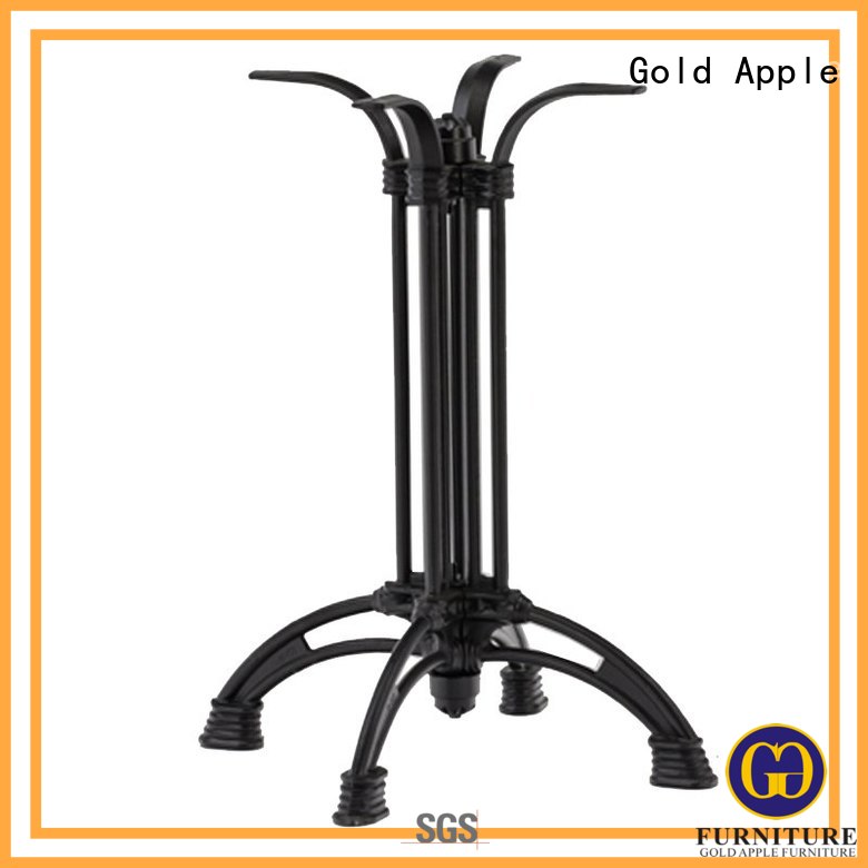 Gold Apple round dining table base creative for school