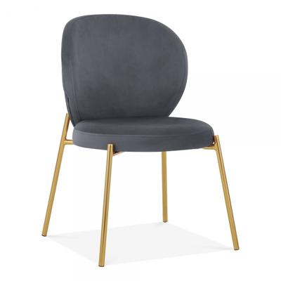 Custom Made Home/Commercial Use Velvet Fabric Cushion Chair